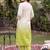 women ethnic motifs embroidered regular thread work cotton kurta with trousers & with dupatta