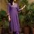 women floral embroidered regular thread work kurta with trousers