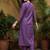 women floral embroidered regular thread work kurta with trousers