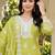 women ethnic motifs embroidered regular thread work cotton kurta with trousers & with dupatta