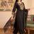 women floral embroidered regular thread work liva kurta with trousers & with dupatta