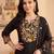 women floral embroidered regular thread work liva kurta with trousers & with dupatta