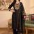 women floral embroidered regular thread work liva kurta with trousers & with dupatta