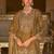 women ethnic motifs embroidered regular thread work kurta with patiala & with dupatta