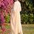 women ethnic motifs embroidered regular thread work cotton kurta with trousers & with dupatta