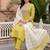 women ethnic motifs embroidered regular thread work liva kurta with trousers & with dupatta