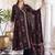 women floral printed angrakha cotton kurta with trousers & with dupatta