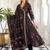 women floral printed angrakha cotton kurta with trousers & with dupatta
