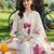 women floral printed regular kurta with trousers & with dupatta