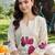 women floral printed regular kurta with trousers & with dupatta