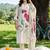 women floral printed regular kurta with trousers & with dupatta