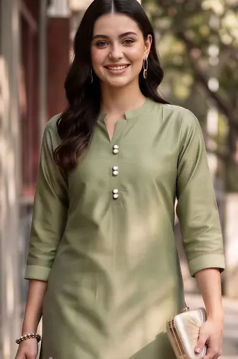 women floral embroidered regular thread work kurta with trousers