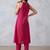 women regular kurta with trousers