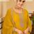 women ethnic motifs embroidered regular kurta with patiala & with dupatta