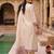 women ethnic motifs embroidered regular thread work chanderi silk kurta with trousers & with dupatta