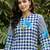 women printed regular cotton kurta with trousers
