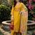women floral embroidered regular thread work kurta with trousers & with dupatta
