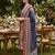 women printed regular liva kurta with palazzos & with dupatta