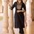 women ethnic motifs embroidered regular thread work kurta with trousers