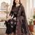 women ethnic motifs printed regular cotton kurta with patiala & with dupatta