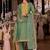 women ethnic motifs embroidered regular sequinned kurta with trousers & with dupatta