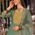 women ethnic motifs embroidered regular sequinned kurta with trousers & with dupatta