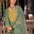 women ethnic motifs embroidered regular sequinned kurta with trousers & with dupatta