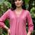 women regular thread work kurta with trousers