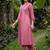 women regular thread work kurta with trousers