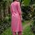 women regular thread work kurta with trousers