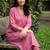 women regular thread work kurta with trousers