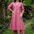 women regular thread work kurta with trousers