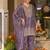 women ethnic motifs embroidered regular thread work kurta with patiala & with dupatta