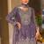 women ethnic motifs embroidered regular thread work kurta with patiala & with dupatta