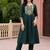 women ethnic motifs embroidered empire thread work kurta with trousers