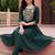 women ethnic motifs embroidered empire thread work kurta with trousers