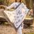 women ethnic motifs embroidered regular thread work cotton kurta with trousers & with dupatta