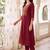 women ethnic motifs embroidered regular kurta with trousers