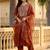 women ethnic motifs embroidered regular thread work liva kurta with trousers & with dupatta
