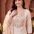 women ethnic motifs embroidered regular sequinned kurta with trousers & with dupatta
