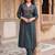 women ethnic motifs printed regular cotton kurta with trousers