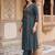 women ethnic motifs printed regular cotton kurta with trousers