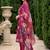 women floral embroidered regular thread work kurta with trousers & with dupatta