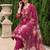 women floral embroidered regular thread work kurta with trousers & with dupatta