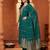 women ethnic embroidered regular thread work kurta with trousers & with dupatta