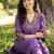 women floral embroidered regular thread work kurta with trousers