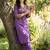 women floral embroidered regular thread work kurta with trousers