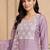 women regular thread work kurta with trousers & with dupatta