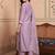 women regular thread work kurta with trousers & with dupatta