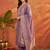 women ethnic motifs embroidered regular thread work kurta with palazzos & with dupatta